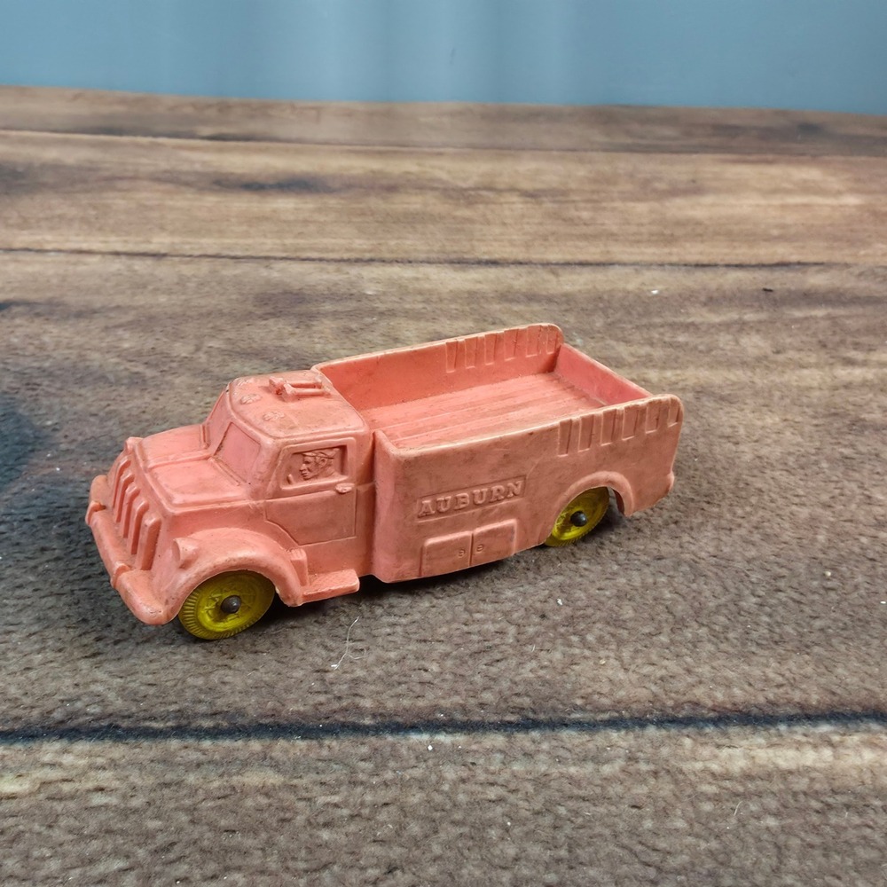 Auburn Rubber Utility Truck Kids Small Pink Fair 508 Vintage Service Toy USA